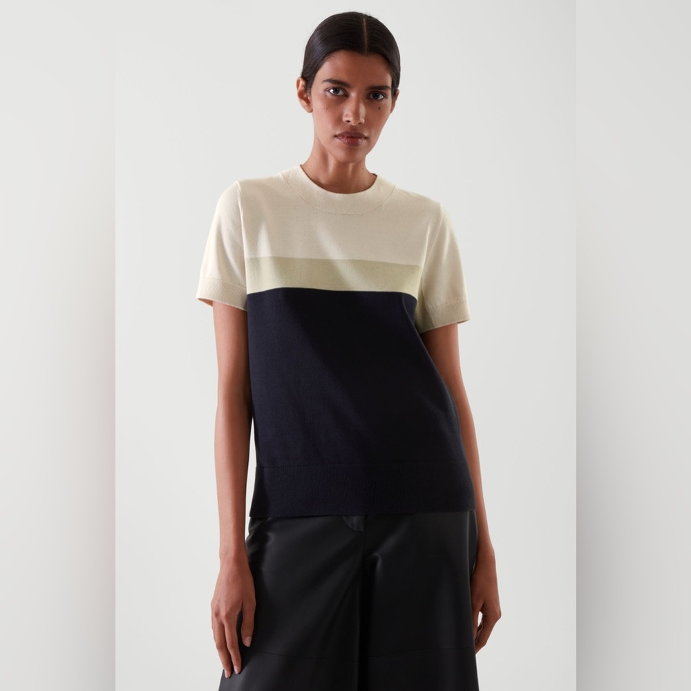 COS Muted Shades Knit T-shirt